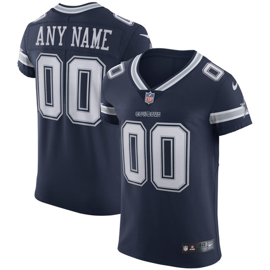 [FULLY STITCHED] Dallas Cowboys Navy Style 6 Limited Football Jersey 