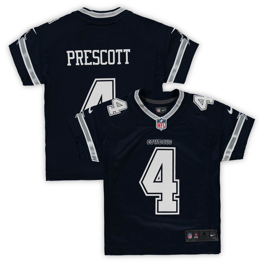 [FULLY STITCHED] Dallas Cowboys Dak Prescott Navy Style 7 Limited Football Jersey 