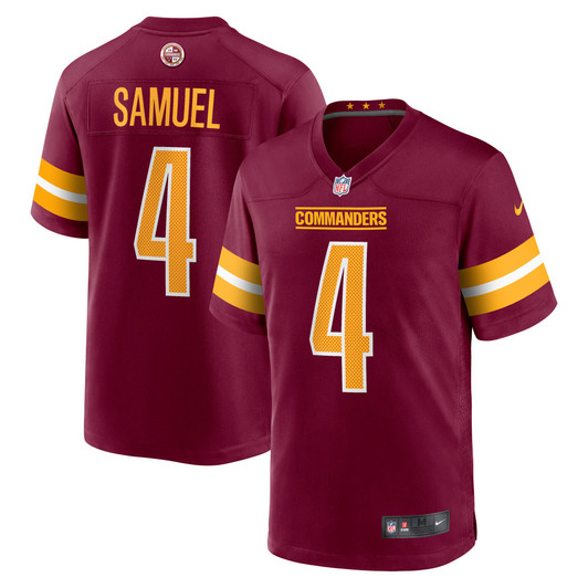[FULLY STITCHED] Washington Commanders Curtis Samuel Burgundy Style 3 Limited Football Jersey 