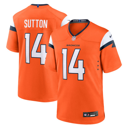 [FULLY STITCHED] Denver Broncos Courtland Sutton Mile High Collection Orange Style 3 Limited Football Jersey 