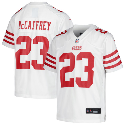 [FULLY STITCHED] San Francisco 49ers Christian Mccaffrey White Style 9 Limited Football Jersey 