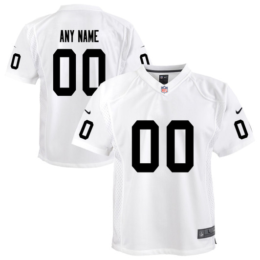 [FULLY STITCHED] Las Vegas Raiders White Style 4 Limited Football Jersey 