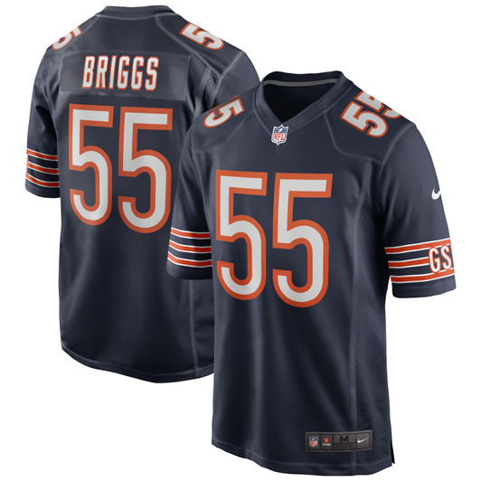 [FULLY STITCHED] Chicago Bears Lance Briggs Navy Style 3 Limited Football Jersey 