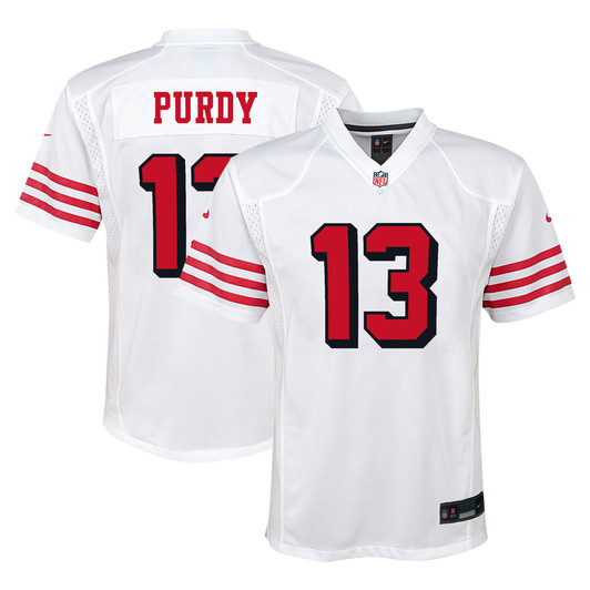 [FULLY STITCHED] San Francisco 49ers Brock Purdy Alternate White Limited Football Jersey 