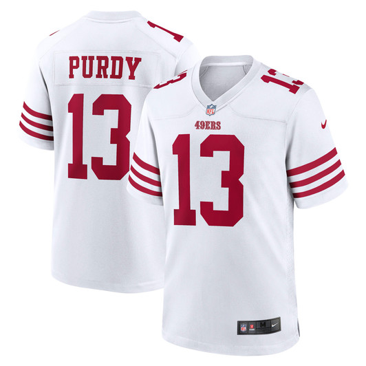[FULLY STITCHED] San Francisco 49ers Brock Purdy White Style 8 Limited Football Jersey 