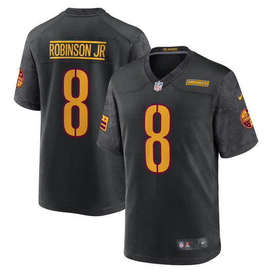 [FULLY STITCHED] Washington Commanders Brian Robinson Jr Alternate Black Limited Football Jersey 