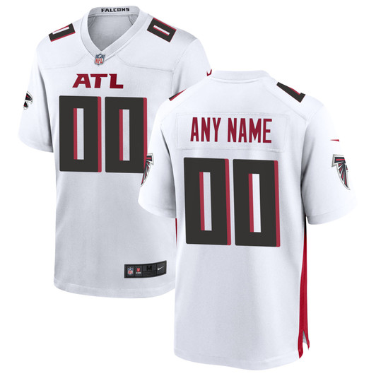 [FULLY STITCHED] Atlanta Falcons White Style 3 Limited Football Jersey 