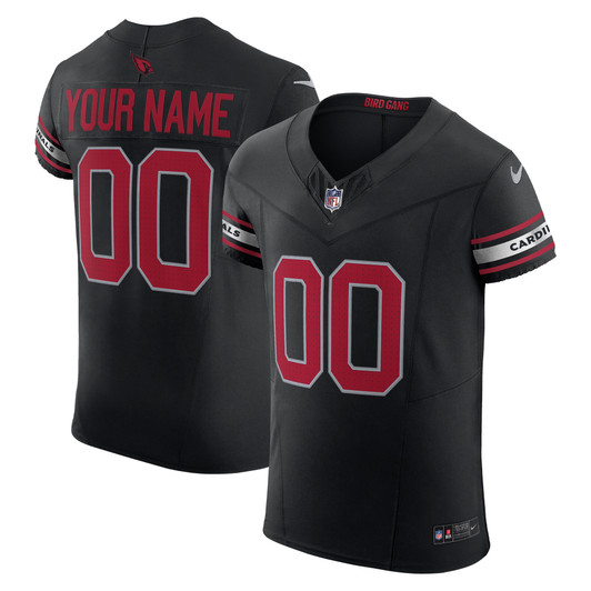 [FULLY STITCHED] Arizona Cardinals Black Style 2 Limited Football Jersey 