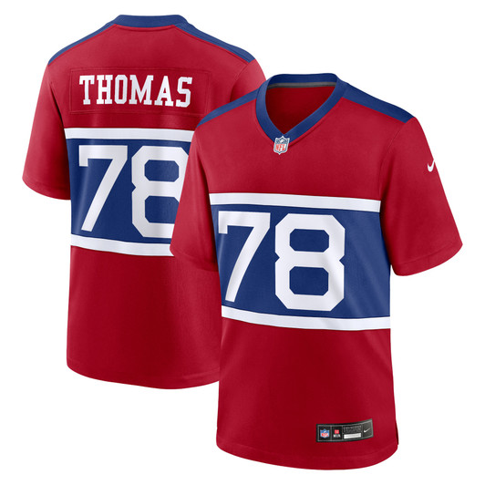[FULLY STITCHED] New York Giants Andrew Thomas Alternate Century Red Limited Football Jersey 