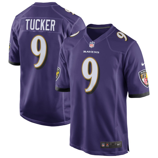 [FULLY STITCHED] Baltimore Ravens Justin Tucker Purple Style 3 Limited Football Jersey 