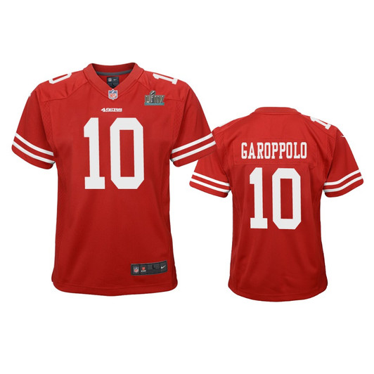 [FULLY STITCHED] San Francisco 49ers Jimmy Garoppolo Scarlet Super Bowl LIV Style 2 Limited Football Jersey 