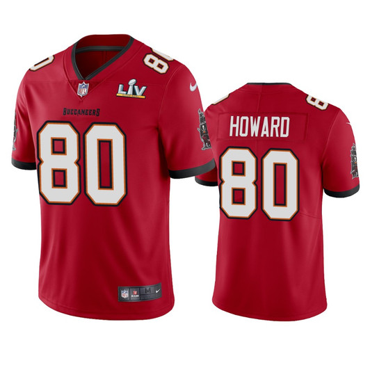 [FULLY STITCHED] Tampa Bay Buccaneers Oj Howard Super Bowl LV Red Limited Football Jersey 