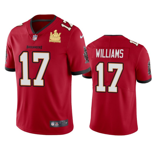 [FULLY STITCHED] Tampa Bay Buccaneers Doug Williams Super Bowl LV Champions Red Limited Football Jersey 