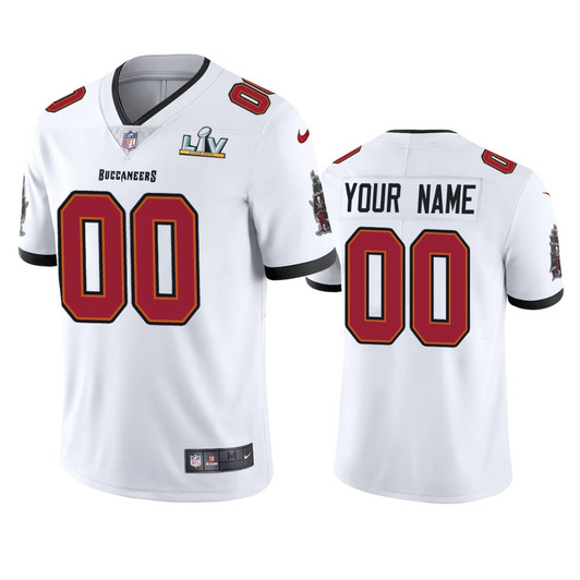 [FULLY STITCHED] Tampa Bay Buccaneers Super Bowl LV White Limited Football Jersey 