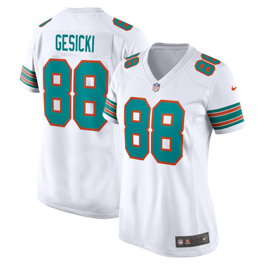 [FULLY STITCHED] Miami Dolphins Mike Gesicki Alternate White Limited Football Jersey 