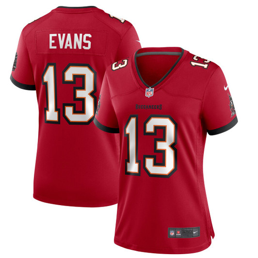 [FULLY STITCHED] Tampa Bay Buccaneers Mike Evans Red Style 10 Limited Football Jersey 
