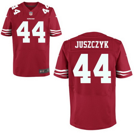 [FULLY STITCHED] #44 San Francisco 49ers Kyle Juszczyk Scarlet Red Style 2 Limited Football Jersey 