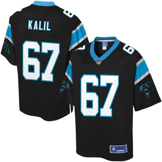 [FULLY STITCHED] Carolina Panthers Ryan Kalil Black Limited Football Jersey 