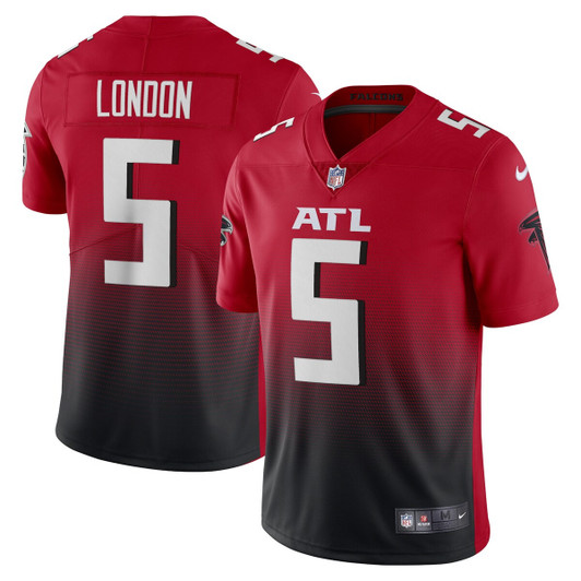 [FULLY STITCHED] Atlanta Falcons Drake London Red Style 4 Limited Football Jersey 