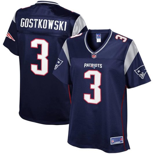 [FULLY STITCHED] New England Patriots Stephen Gostkowski Navy Limited Football Jersey 