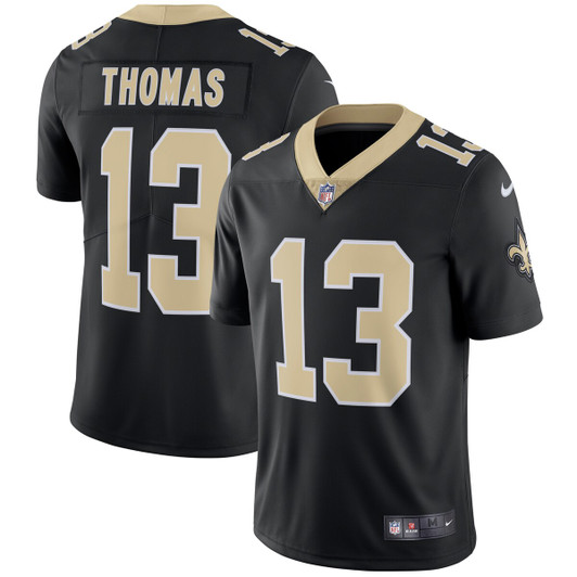 [FULLY STITCHED] New Orleans Saints Michael Thomas Black Style 8 Limited Football Jersey 