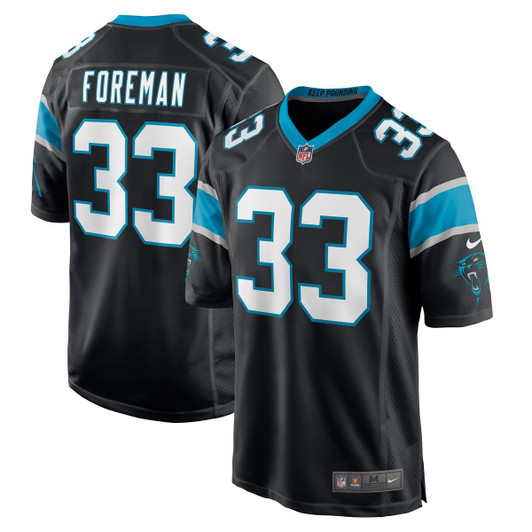 [FULLY STITCHED] Carolina Panthers Donta Foreman Black Style 2 Limited Football Jersey 