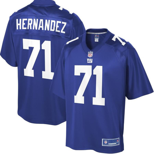 [FULLY STITCHED] New York Giants Will Hernandez Royal Limited Football Jersey 