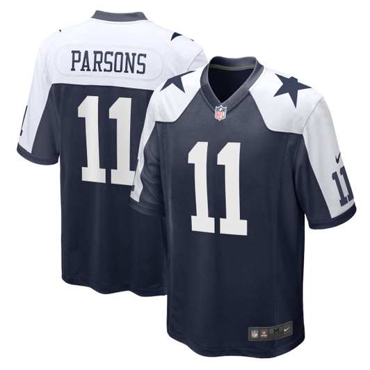 [FULLY STITCHED] Dallas Cowboys Micah Parsons Alternate Fan Navy Limited Football Jersey 