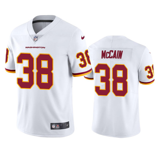 [FULLY STITCHED] Washington Football Team Bobby Mccain White Limited Football Jersey 