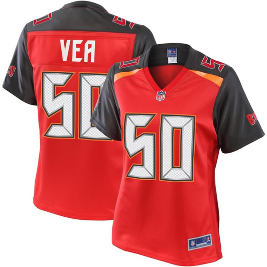 [FULLY STITCHED] Tampa Bay Buccaneers Vita Vea Red Style 8 Limited Football Jersey 