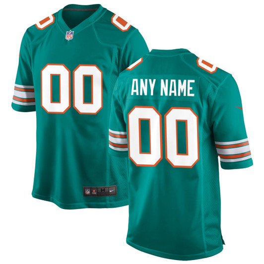 [FULLY STITCHED] Miami Dolphins Alternate American Aqua Limited Football Jersey 