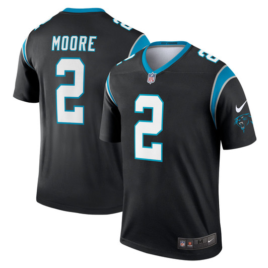 [FULLY STITCHED] Carolina Panthers Dj Moore Black Limited Football Jersey 