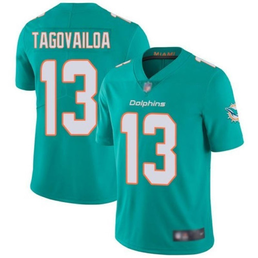[FULLY STITCHED] #13 Tua Tagovailoa 2020 Green Limited Football Jersey 