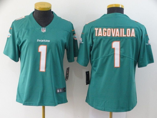 [FULLY STITCHED] #1 Tua Tagovailoa 2020 Green Limited Football Jersey 
