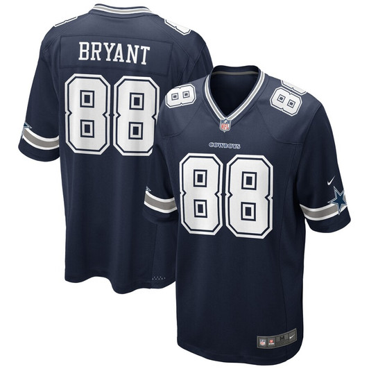 [FULLY STITCHED] Dallas Cowboys Dez Bryant Navy Blue Limited Football Jersey 