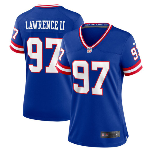 [FULLY STITCHED] New York Giants Dexter Lawrence II Classic American Royal Limited Football Jersey 