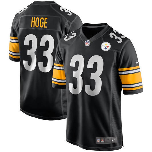 [FULLY STITCHED] Pittsburgh Steelers Merril Hoge Black Limited Football Jersey 