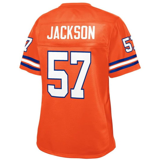 [FULLY STITCHED] Denver Broncos Tom Jackson Orange Style 3 Limited Football Jersey 