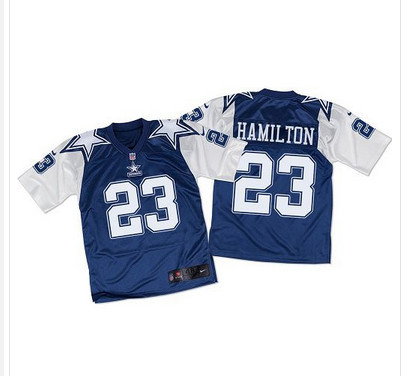 [FULLY STITCHED] #23 Dallas Cowboys Jakar Hamilton Navy Bluewhite Throwback Limited Football Jersey 