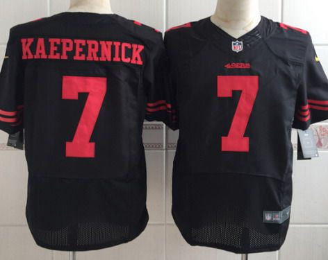 [FULLY STITCHED] #7 San Francisco 49ers Colin Kaepernick 2015 Black Limited Football Jersey 