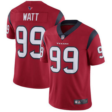 [FULLY STITCHED] #99 Houston Texans Jj Watt Red Alternate Limited Football Jersey 