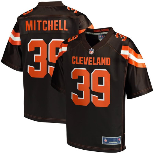 [FULLY STITCHED] Cleveland Browns Terrance Mitchell Brown Limited Football Jersey 