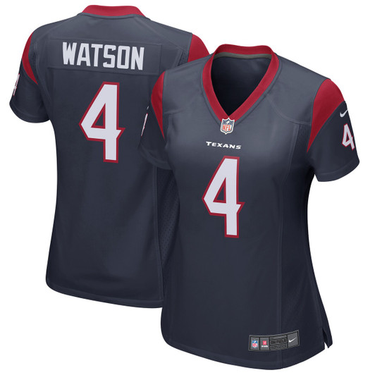 [FULLY STITCHED] Houston Texans Deshaun Watson Navy Style 7 Limited Football Jersey 