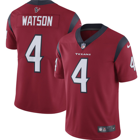 [FULLY STITCHED] Houston Texans Deshaun Watson Red Style 5 Limited Football Jersey 