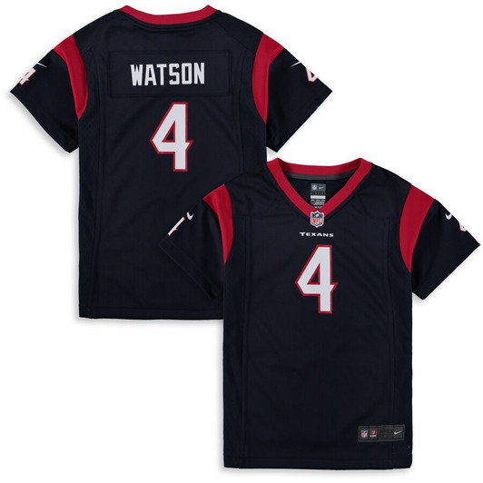 [FULLY STITCHED] Houston Texans Deshaun Watson Navy Style 10 Limited Football Jersey 