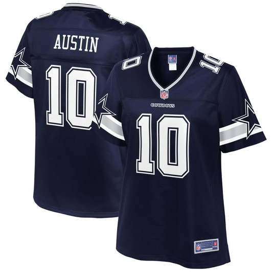 [FULLY STITCHED] Dallas Cowboys Tavon Austin Navy Limited Football Jersey 