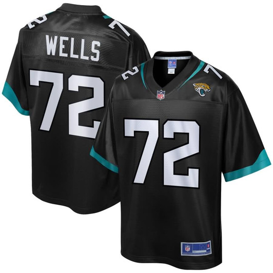 [FULLY STITCHED] Jacksonville Jaguars Josh Wells Black Limited Football Jersey 
