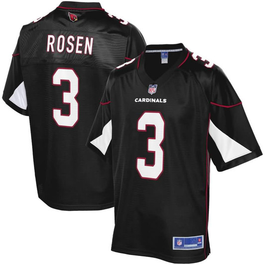 [FULLY STITCHED] Arizona Cardinals Josh Rosen Alternate Black Limited Football Jersey 