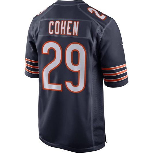 [FULLY STITCHED] Chicago Bears Tarik Cohen Draft Navy Limited Football Jersey 