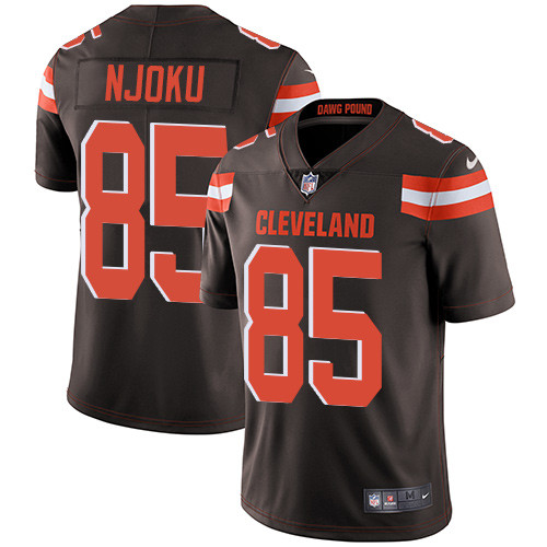 [FULLY STITCHED] #85 Cleveland Browns David Njoku Brown Limited Football Jersey 